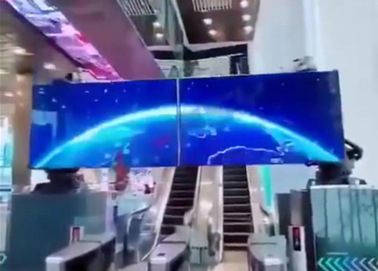 機(jī)械臂+led顯示屏互動(dòng)在商超入口的應(yīng)用場景