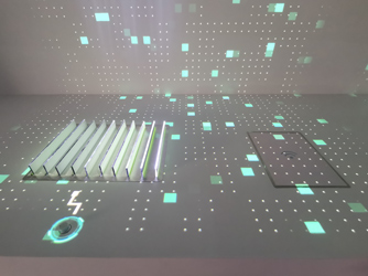 江西上饒數(shù)字信州產(chǎn)業(yè)園規(guī)劃展廳多媒體項(xiàng)目-桌面、墻面投影互動(dòng)