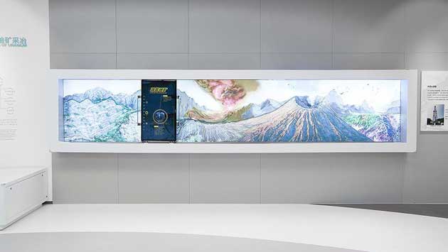 互動(dòng)滑軌屏，滑軌電視，移動(dòng)滑軌屏，滑軌電子櫥窗，滑軌透視導(dǎo)覽機(jī)