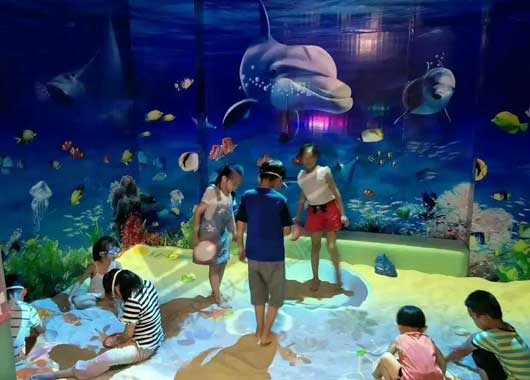 　互動(dòng)沙池、互動(dòng)沙桌、魔法沙桌、互動(dòng)投影沙桌在兒童樂園場所中的應(yīng)用場景