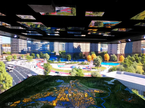 cave沉浸式三折幕投影數(shù)字沙盤