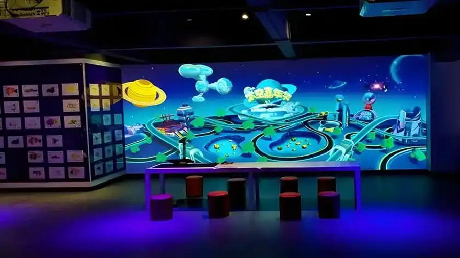 電子互動繪畫墻-展館展廳的創(chuàng)意新寵-蘇州好奇數(shù)字科技