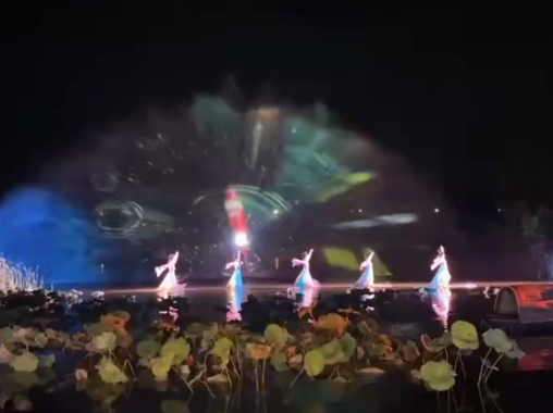 戶外夜游水霧霧幕全息投影-蘇州好奇數(shù)字科技